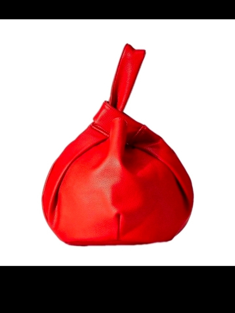The Drop Red Faux Leather Avalon Small Tote Bag NWT